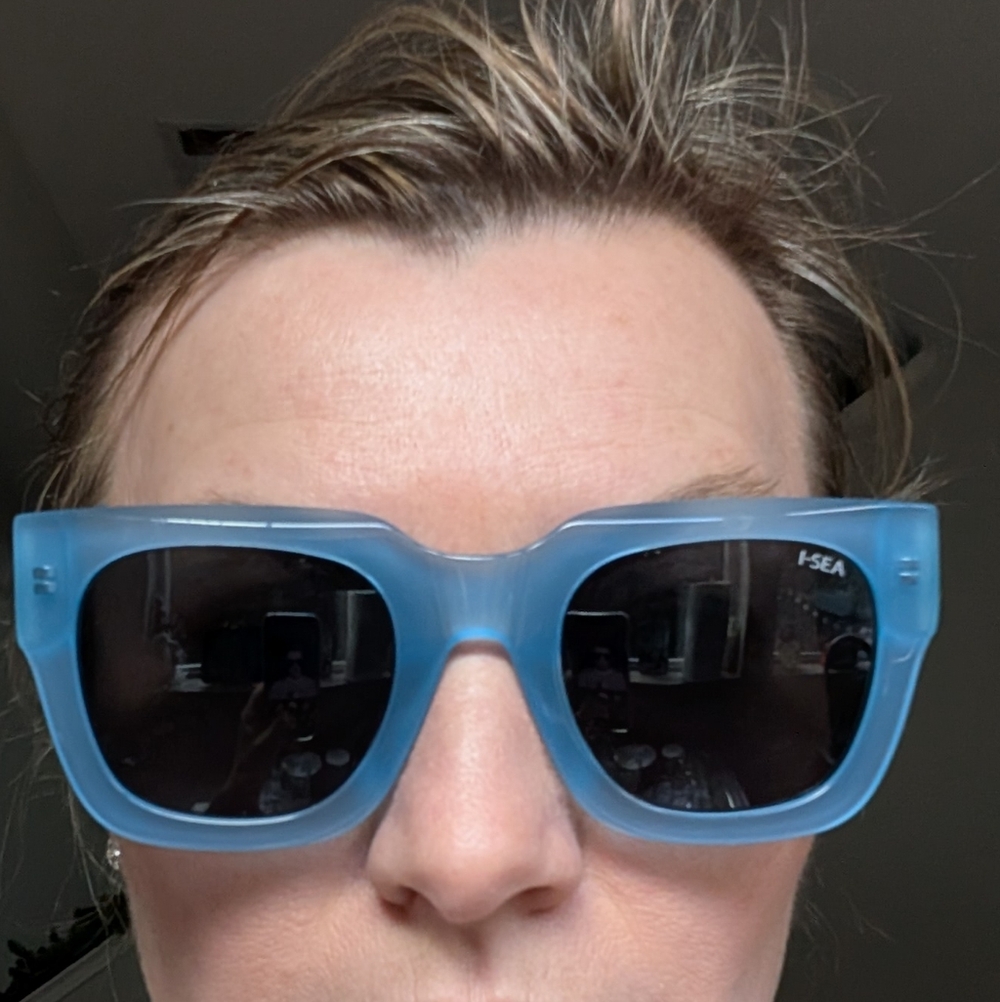 I-SEA Blue Square Sunglasses